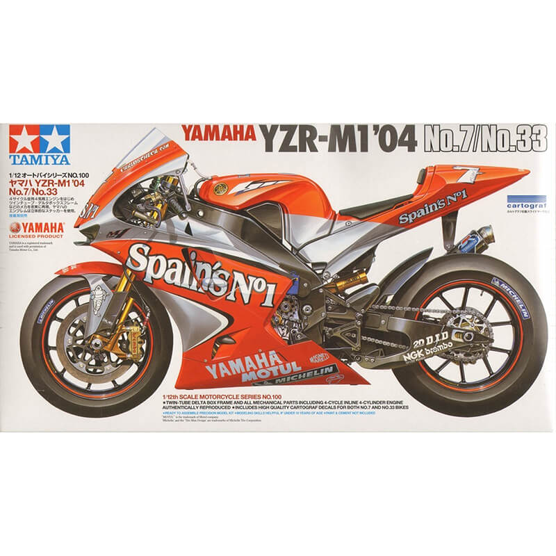 Tamiya 1/12 Yamaha YZR-M1 '04 No.7/No.33 Kit