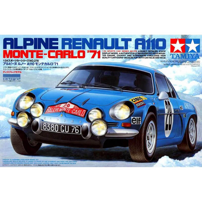 Tamiya 1/24 Alpine Renault A110 Monte-Carlo 1971 Kit