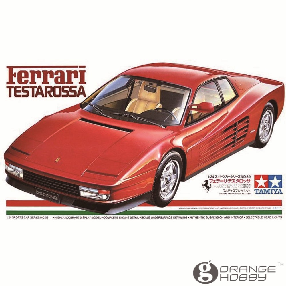 Tamiya 1/24 Ferrari Testarossa Kit TA-24059