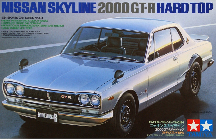 Tamiya 1/24 Nissan Skyline 2000 GT-R Hard Top Kit