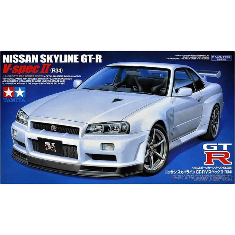 Tamiya 1/24 Nissan Skyline GT-R (R34) - V.spec II Kit