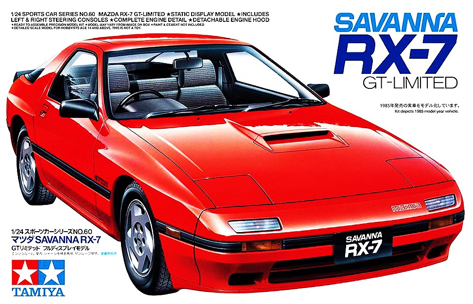 Tamiya 1/24 Savanna RX-7 GT-Limited Kit