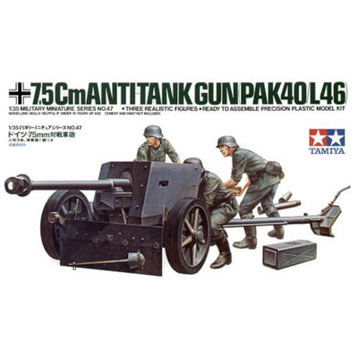 Tamiya 1/35 7.5Cm Anti-Tank Gun (Pak40/L46) Kit