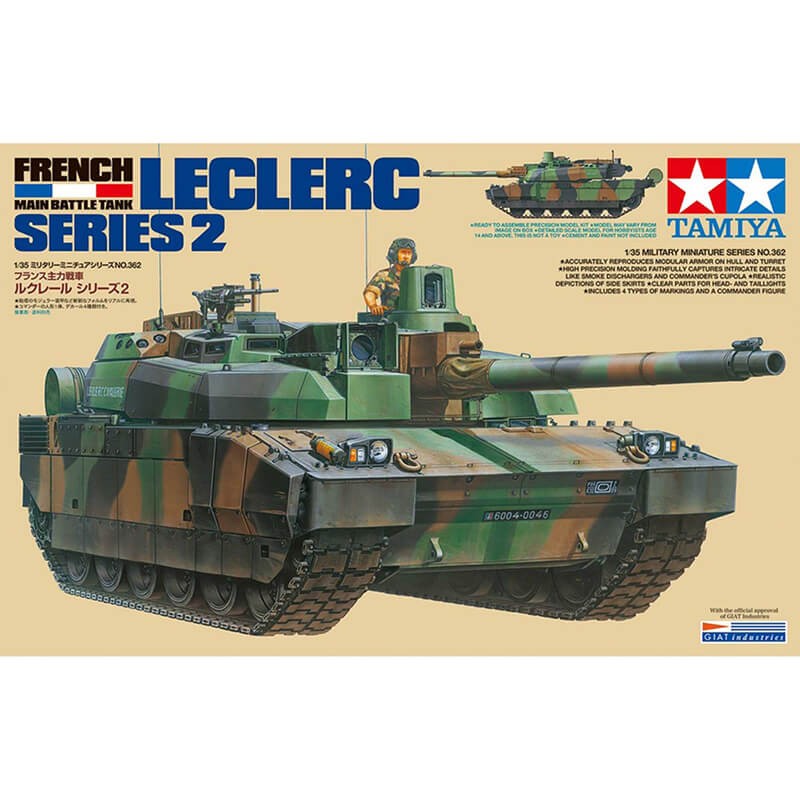 Tamiya 1/35 French Main Battle Tank leclerc Series 2 Kit