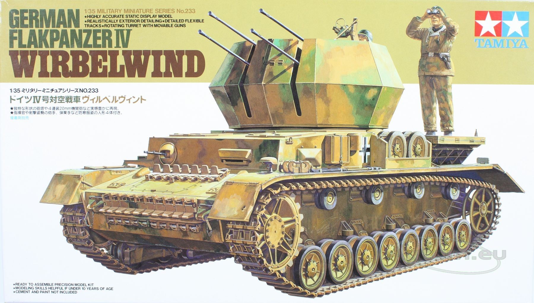 Tamiya 1/35 German Flakpanzer IV Wirbelwind Kit