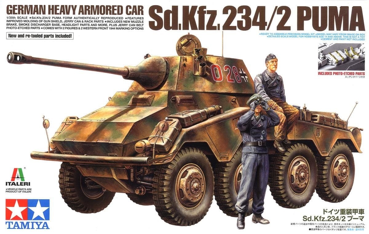 Tamiya 1/35 German Heavy Armored Car Sd.Kfz.234/2 Puma Kit
