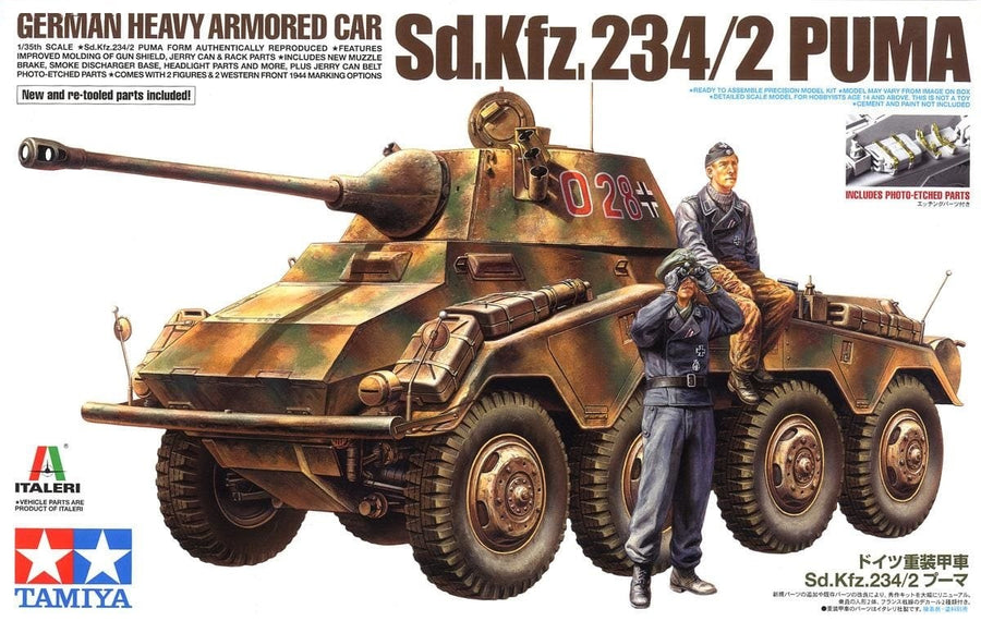 Tamiya 1/35 German Heavy Armored Car Sd.Kfz.234/2 Puma Kit