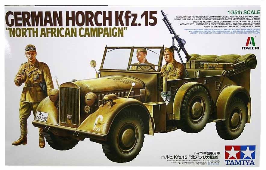 Tamiya 1/35 German Horch Kfz.15 North African Campaign Kit