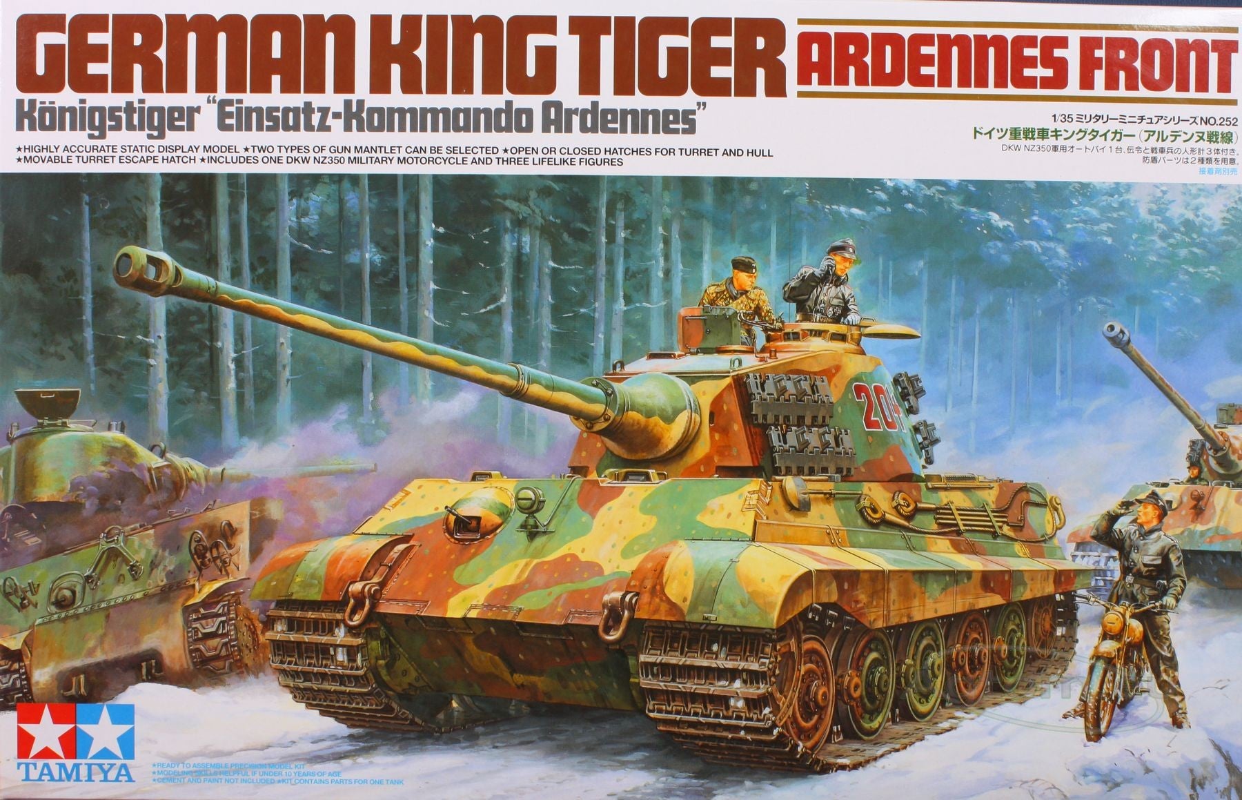 Tamiya 1/35 German King Tiger Ardennes Front Kit