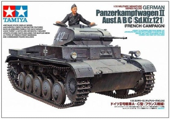 Tamiya 1/35 German Pz.kpfw.II Ausf.A/B/C (Sd.Kfz.121) Kit
