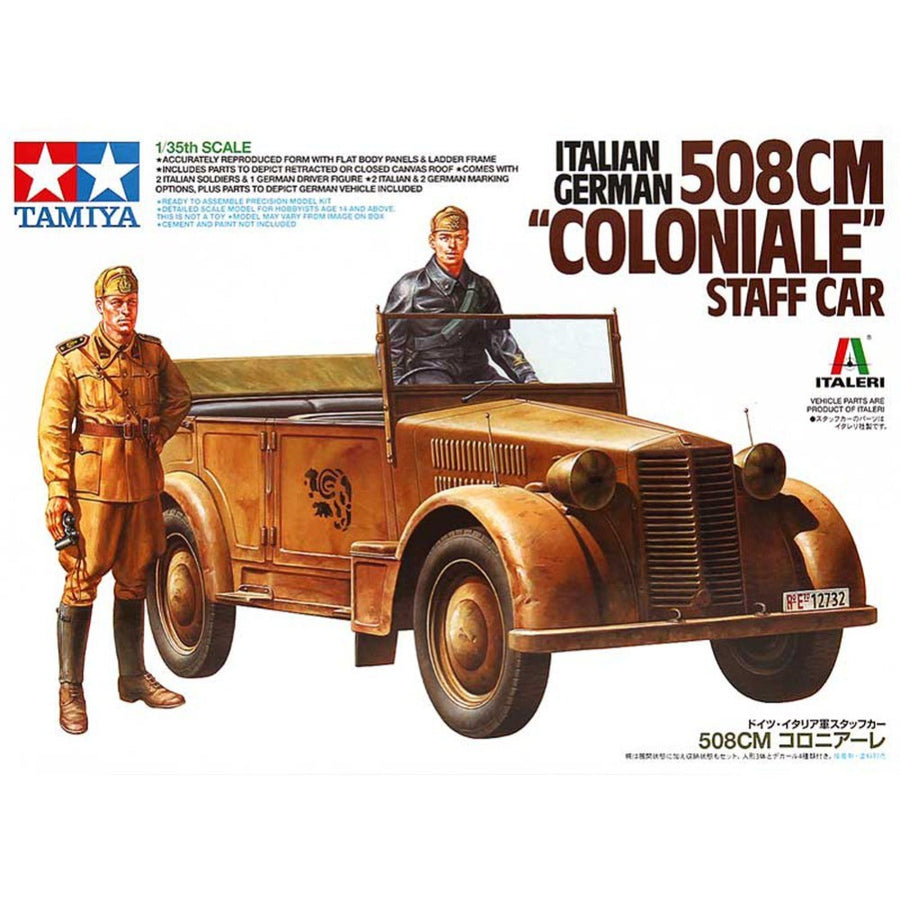 Tamiya 1/35 Italian/German 508CM "Coloniale" Staff Car Kit TA-37014