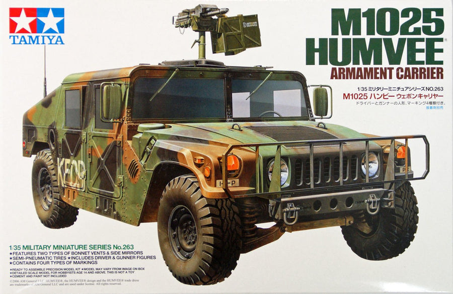 Tamiya 1/35 M1025 Humvee Armament Carrier Kit
