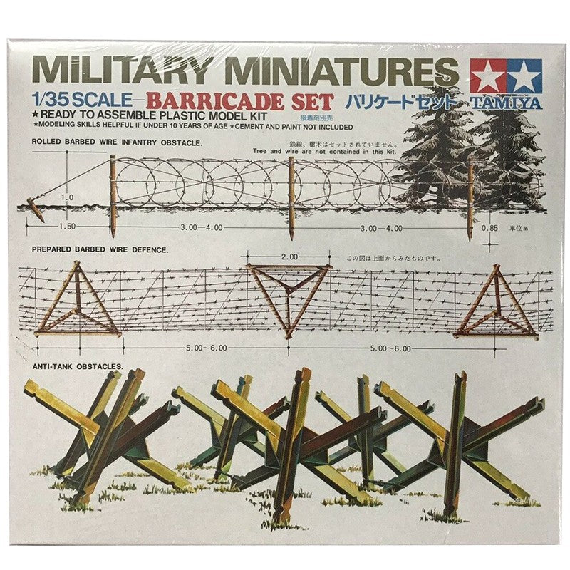 Tamiya 1/35 Military Miniatures Barricade Set Kit