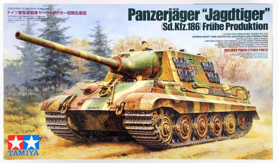 Tamiya 1/35 Panzerjager Jagdtiger (Sd.kfz.186) Fruhe Produktion Kit TA-35295