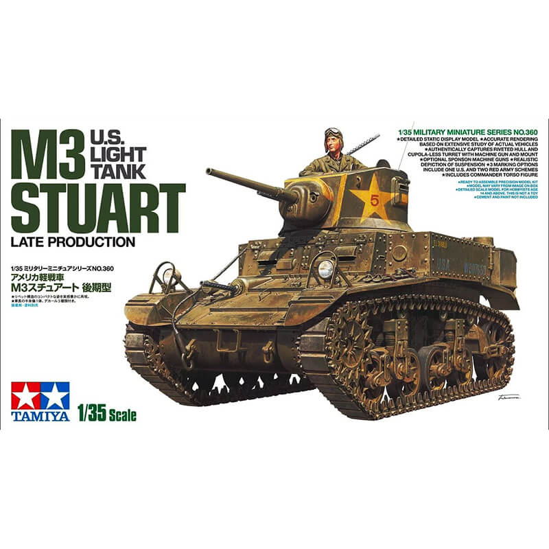 Tamiya 1/35 U.S. Light Tank M3 Stuart Late Production Kit