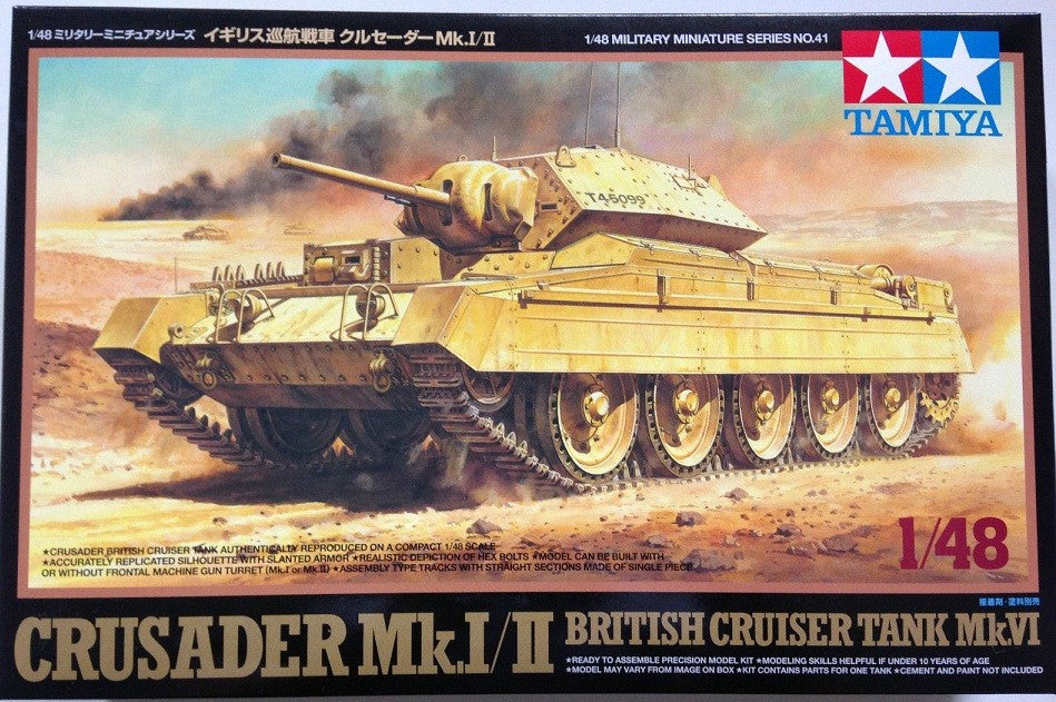 Tamiya 1/48 British Crusader Mk.I&II Tank Kit TA-32541