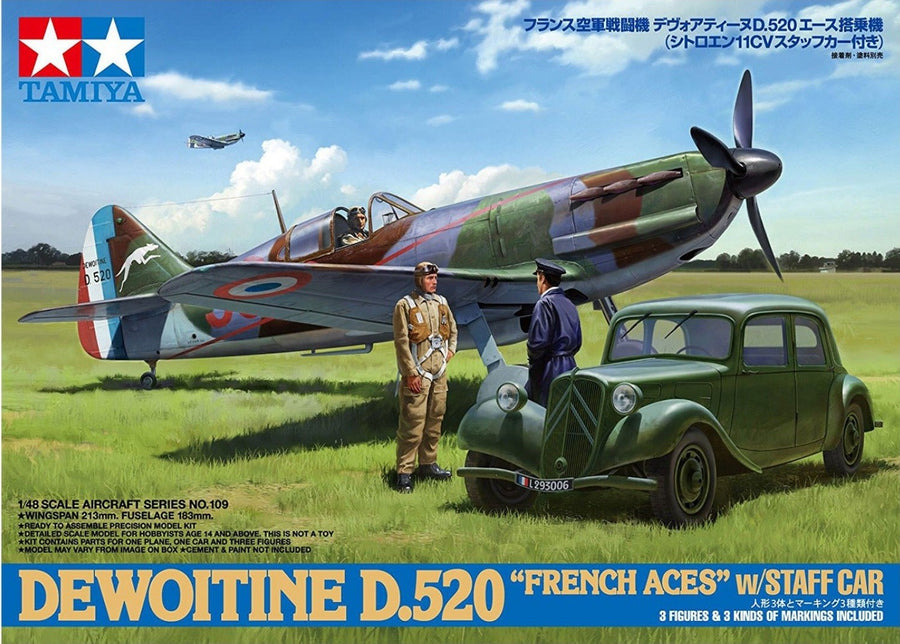 Tamiya 1/48 Dewoitine D.520 "French Aces" Kit