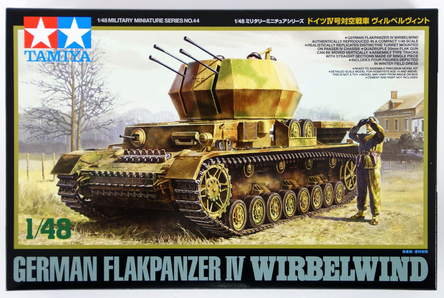 Tamiya 1/48 German Flakpanzer IV Wirbelwind Kit TA-32544