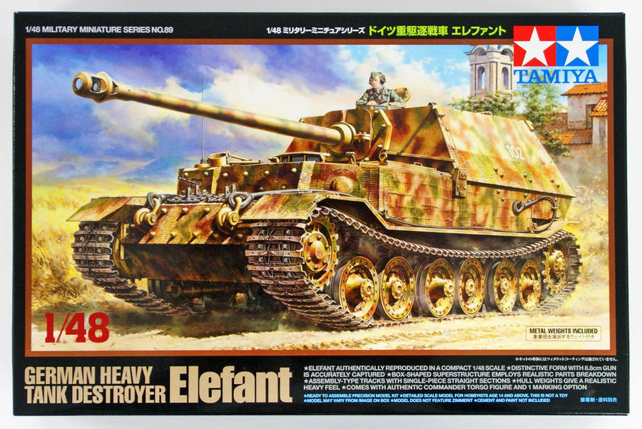Tamiya 1/48 German Heavy Tank Destroyer Elefant Kit TA-32589