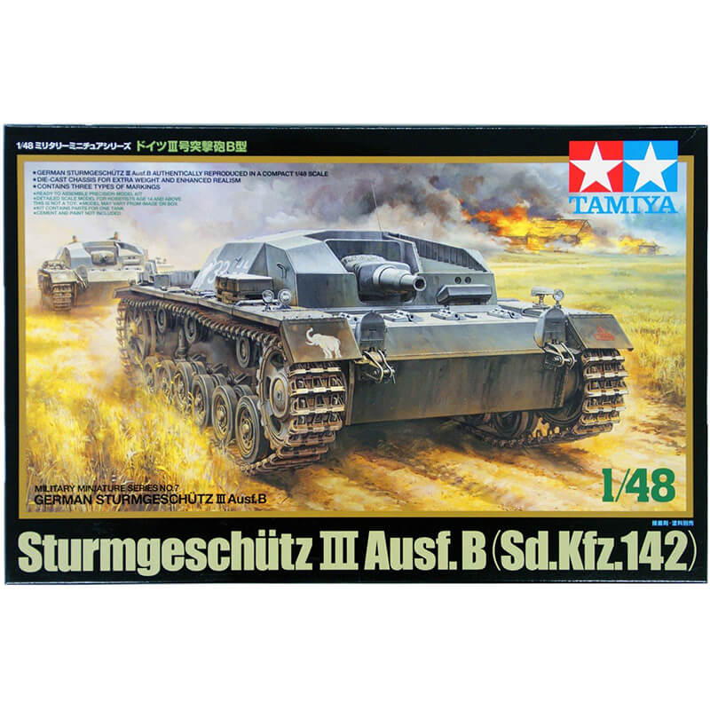 Tamiya 1/48 German Sturmgeschutz III Ausf.B Kit