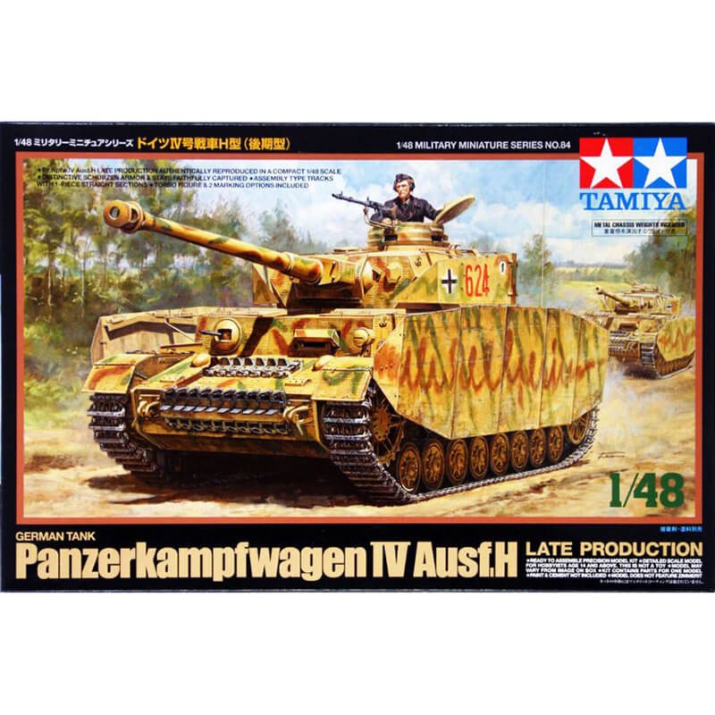 Tamiya 1/48 German Tank Panzerkampfwagen IV Ausf.H Late Production Kit