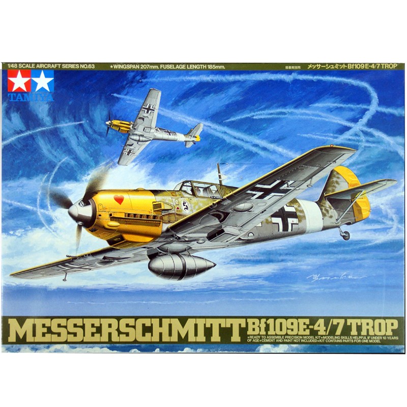 Tamiya 1/48 Messerschmitt Bf109E-4/7 Trop Kit