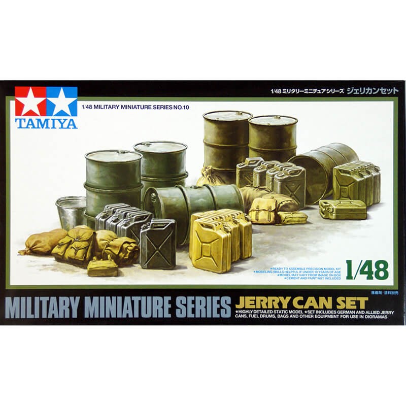 Tamiya 1/48 Military Miniatures Series Jerry Can Set Kit