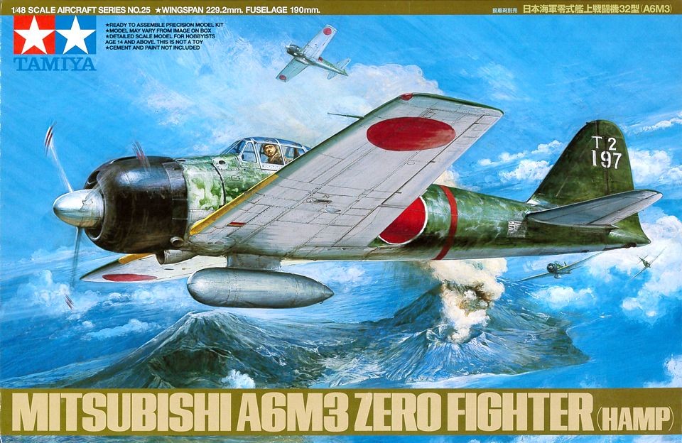 Tamiya 1/48 Mitsubishi A6M3 Type 32 Zero Fighter (HAMP) Kit