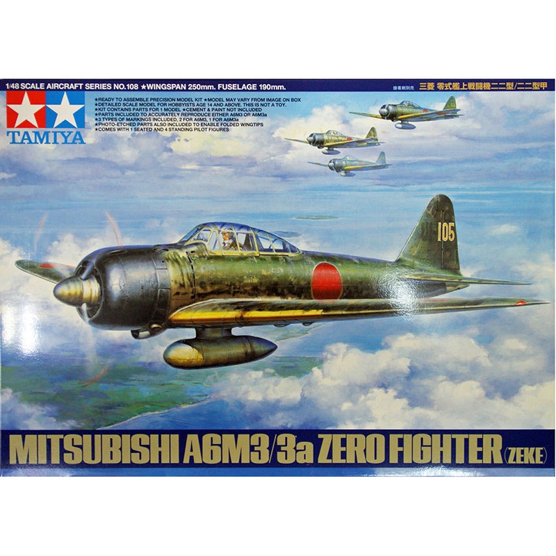 Tamiya 1/48 Mitsubishi A6M3/3a Zero Fighter (Zeke) Kit