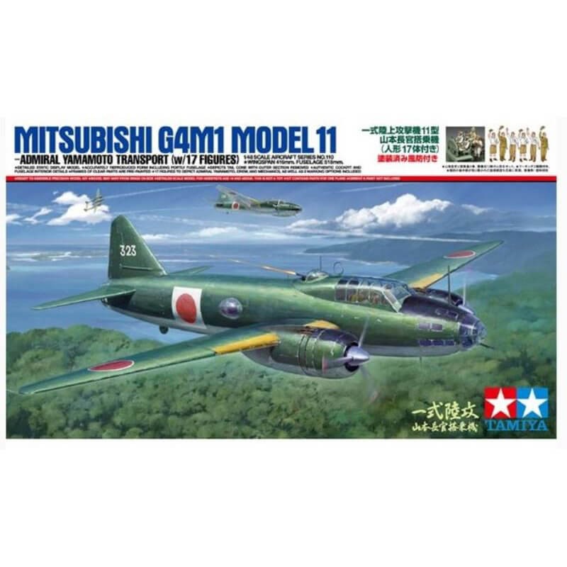 Tamiya 1/48 Mitsubishi G4M1 Model 11 -Admiral Yamamoto Transport Kit