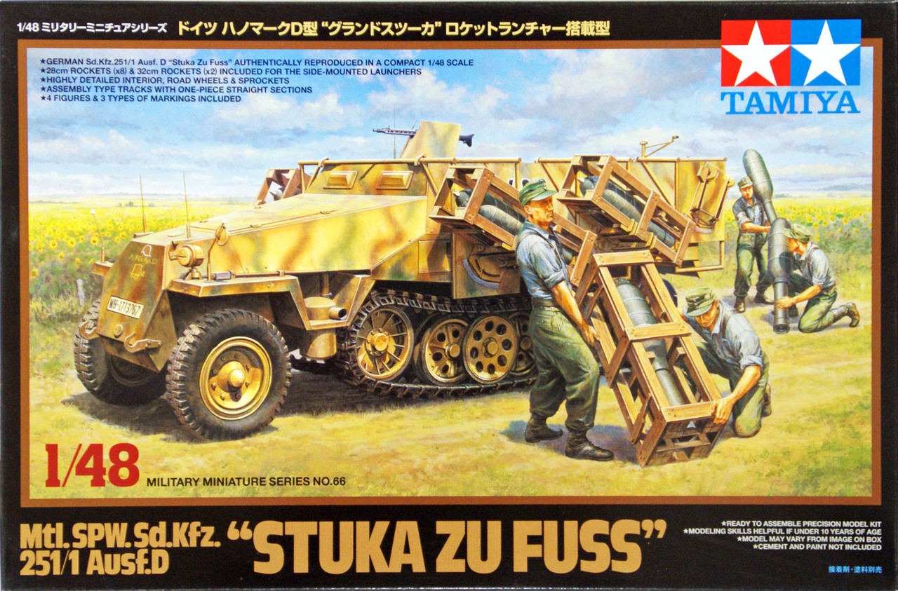 Tamiya 1/48 Mtl.SPW.Sd.kfz 251/1 Ausf.D "Stuka Zu Fuss" Kit TA-32566