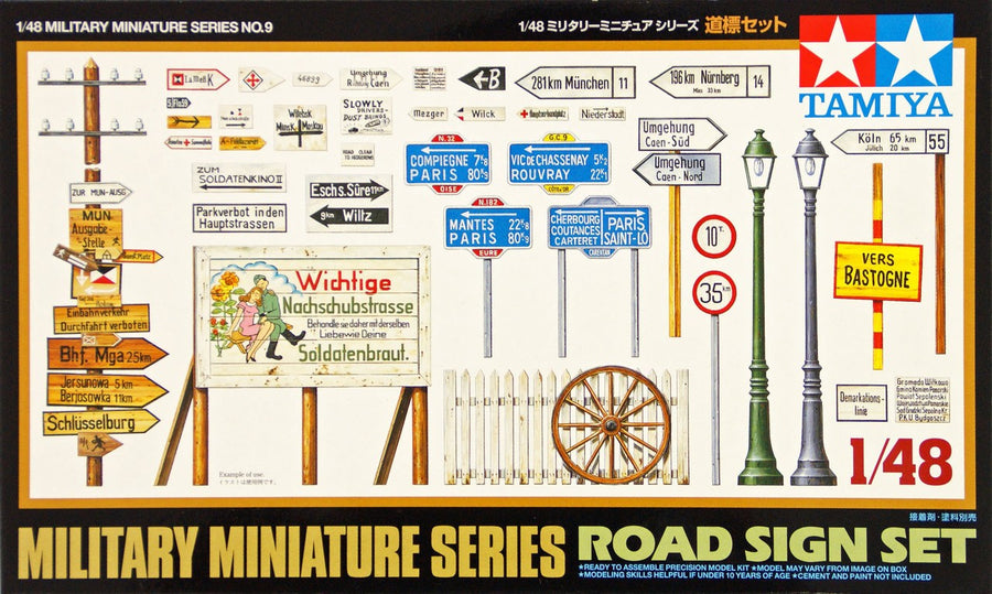 Tamiya 1/48 Road Sign Set Kit TA-32509