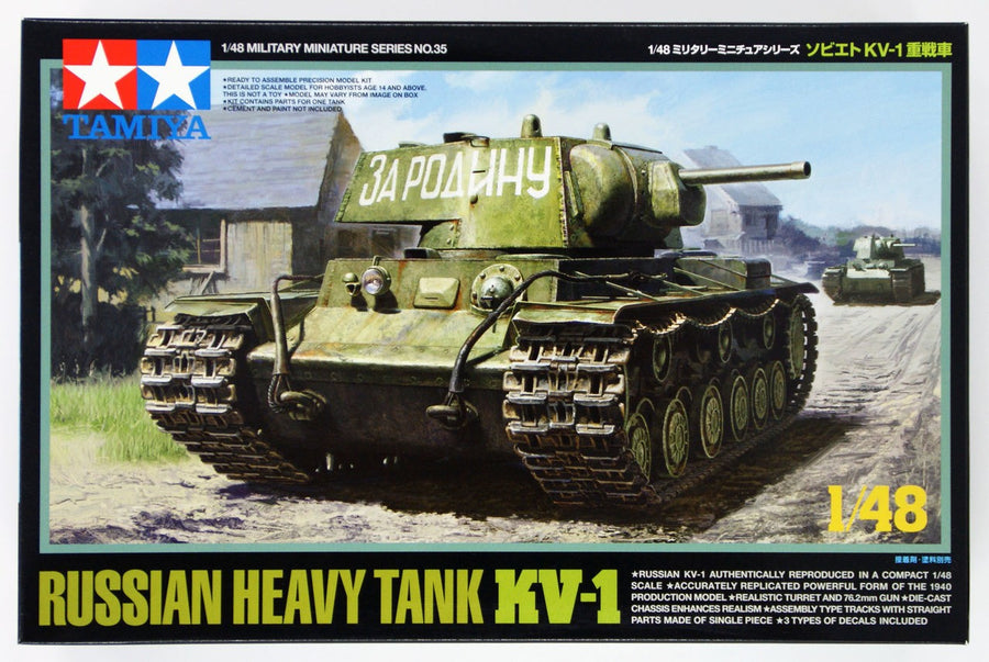 Tamiya 1/48 Russian Heavy Tank KV-1 Kit TA-32535