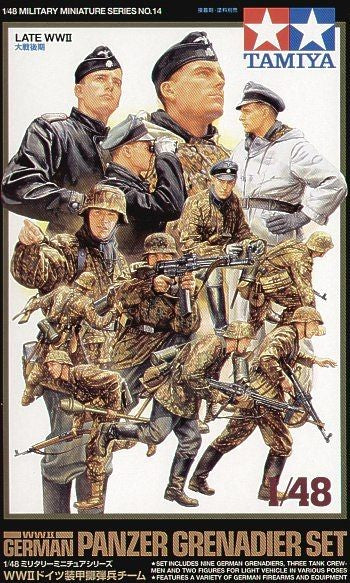 Tamiya 1/48 WWII German Panzer Grenadier Set Kit TA-32514