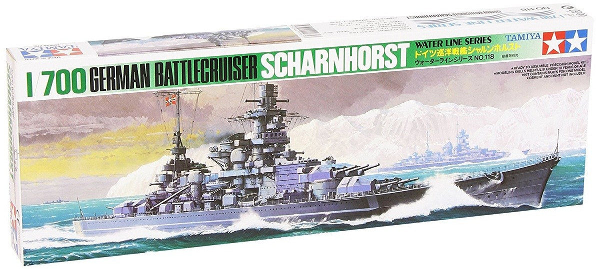 Tamiya 1/700 German Battlecruiser Scharnhorst Kit TA-77518