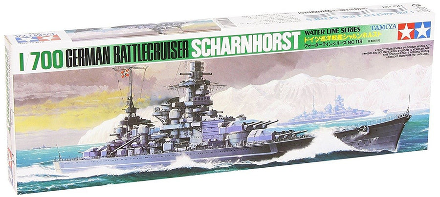 Tamiya 1/700 German Battlecruiser Scharnhorst Kit TA-77518