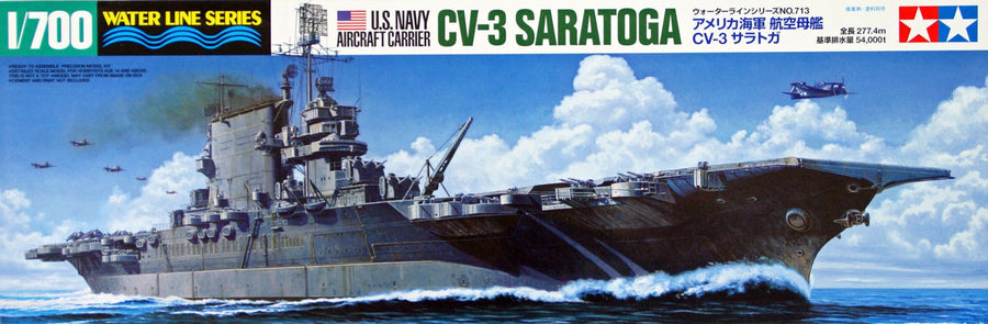 Tamiya 1/700 U.S. Navy Aircraft Carrier CV-3 Saratoga Kit