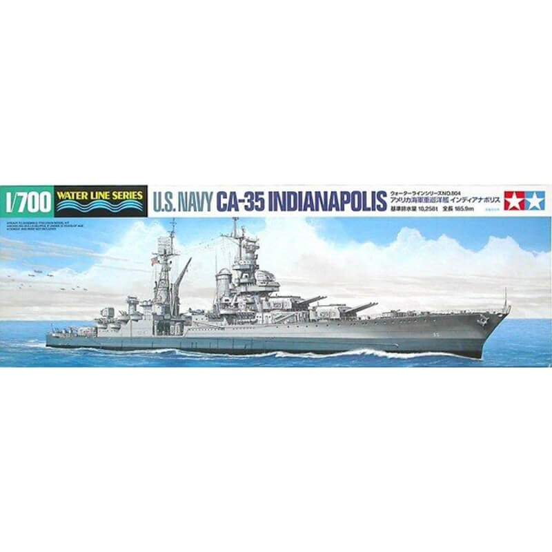 Tamiya 1/700 U.S. Navy CA-35 Indianapolis Kit