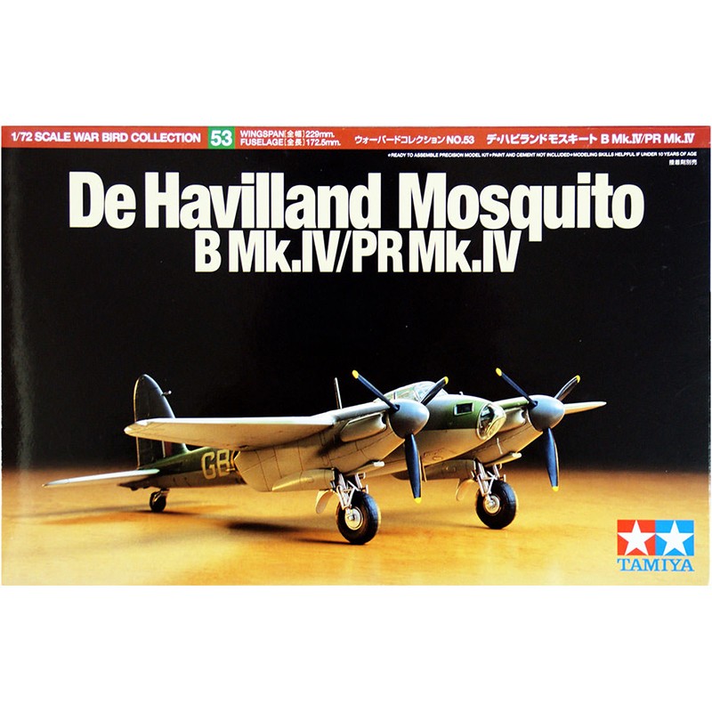 Tamiya 1/72 De Havilland Mosquito B Mk.IV/PR Mk.IV Kit