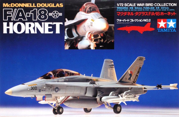 Tamiya 1/72 McDonnel Douglas F/A-18 Hornet Kit TA-60702