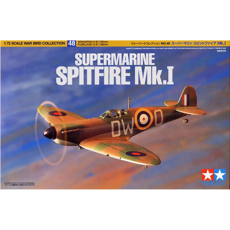Tamiya 1/72 Supermarine Spitfire Mk.I Kit