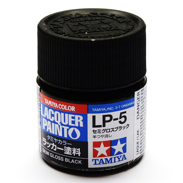 Tamiya Lacquer Paint LP-5 Semi Gloss Black