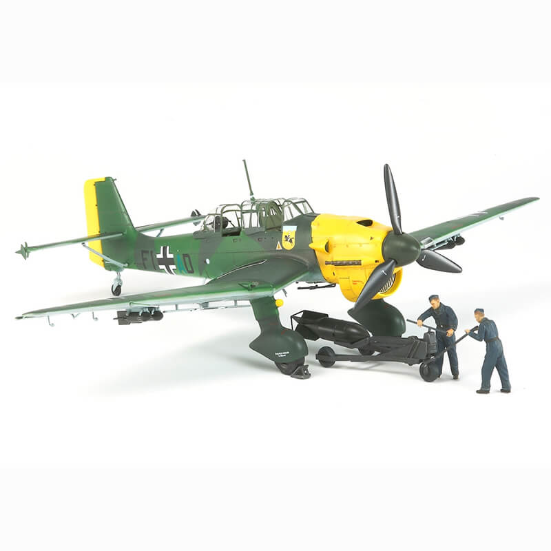 Tamiya 1/48 Junkers Ju87 B-2 Stuka w/Bomb Loading Set Kit