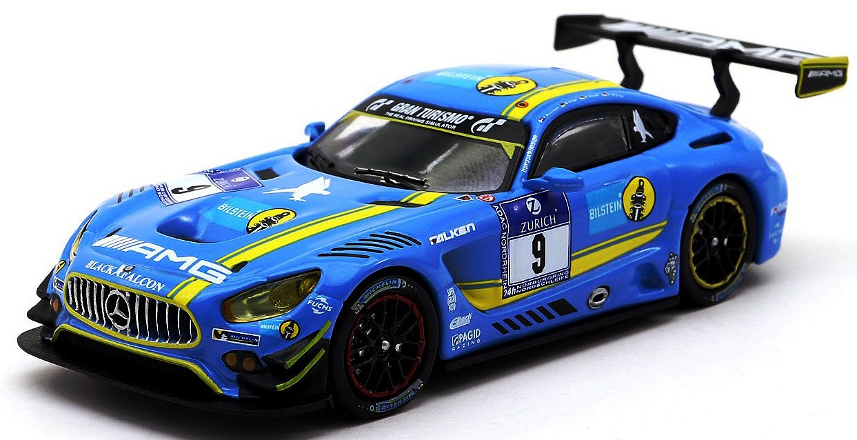 Tarmac Works 1/64 Mercedes-AMG GT3 Nurburgring 24h 2016 No.9