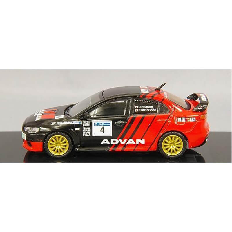 Tarmac Works 1/64 Mitsubishi Lancer Evo X No.4 Advan JRC Tour de Kyusyu 2008