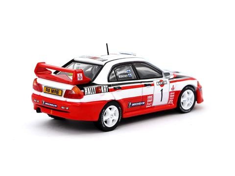 Tarmac Works 1/64 Mitsubishi Lancer Evolution V Sanremo Rally 1998 Winner