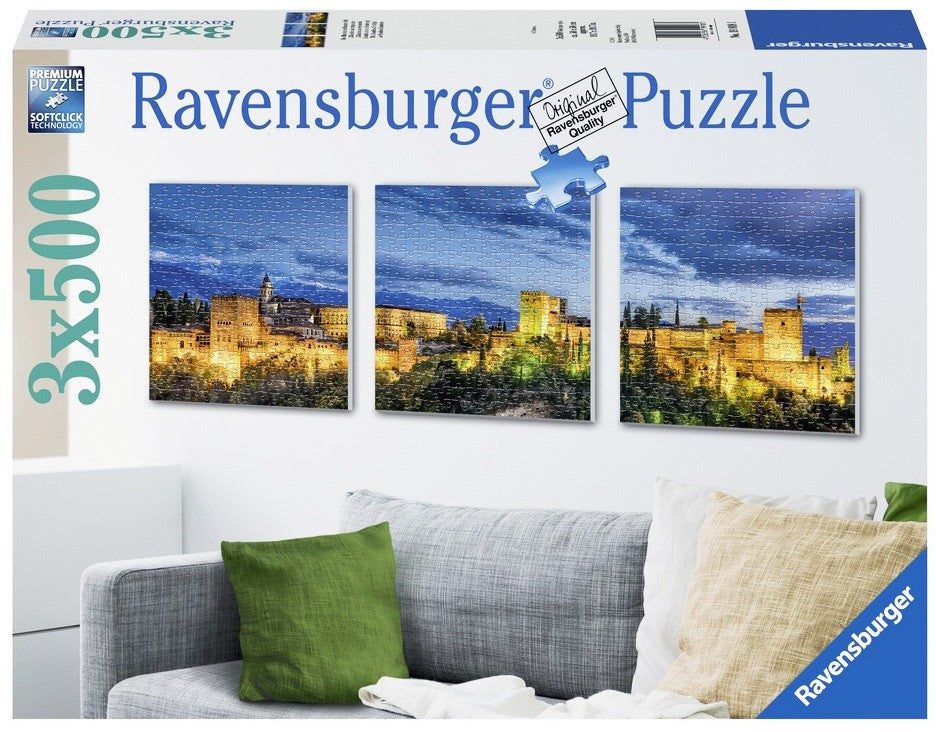 The Alhambra at Twilight 3x500pcs Puzzle