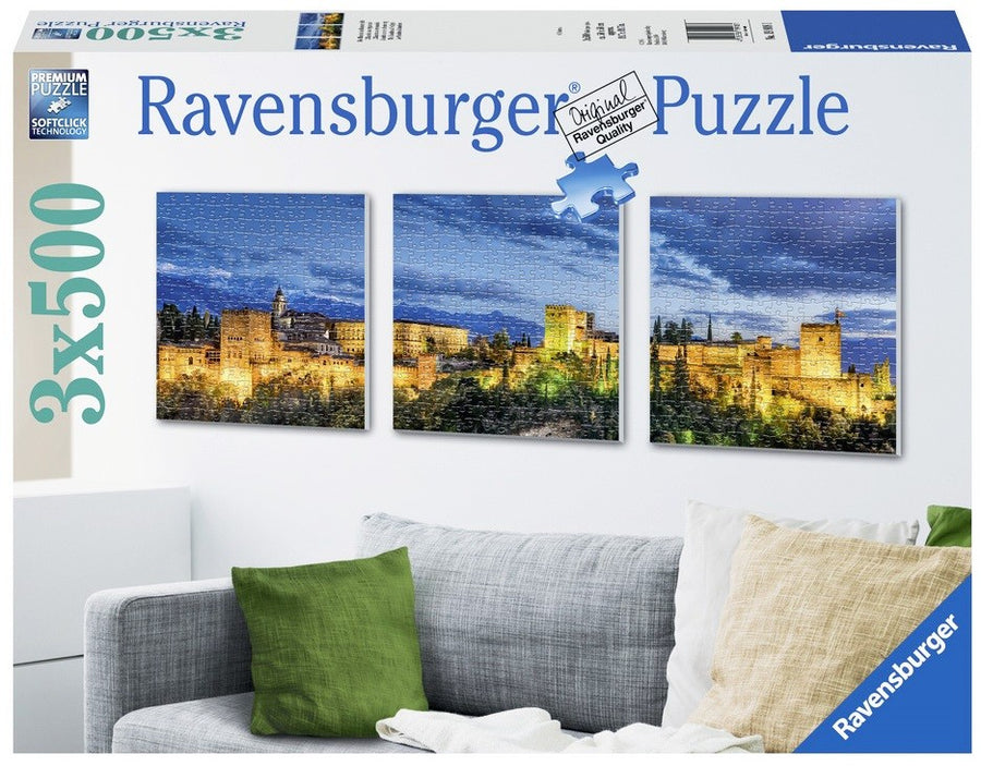 The Alhambra at Twilight 3x500pcs Puzzle