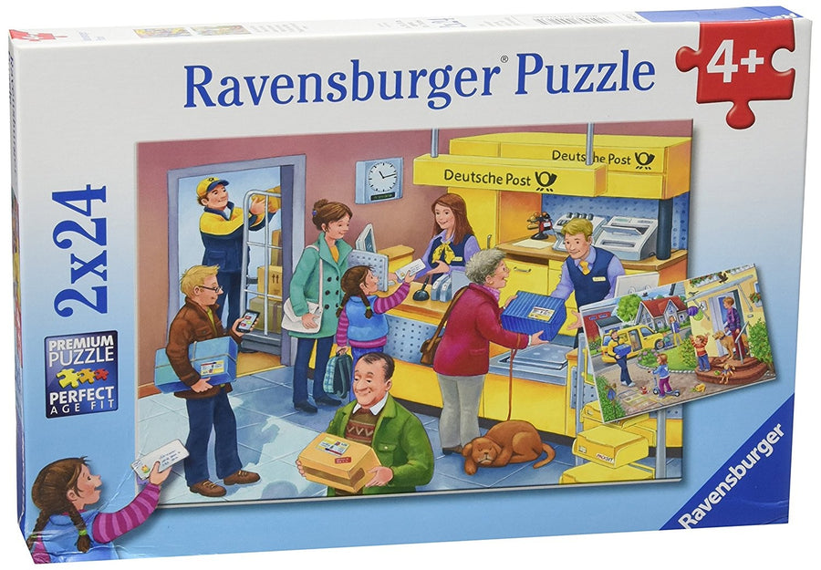 The Busy Post Office by Joachim Krause 2x24pcs Puzzle