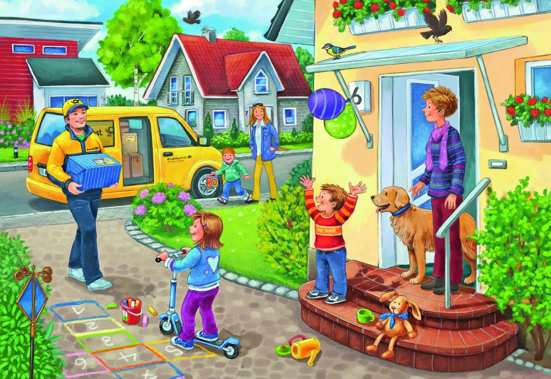 The Busy Post Office by Joachim Krause 2x24pcs Puzzle